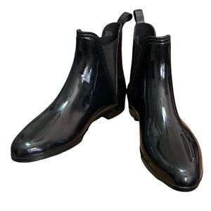 Catherine Malandrino Women’s Black Rain Boots Size US10/EU41